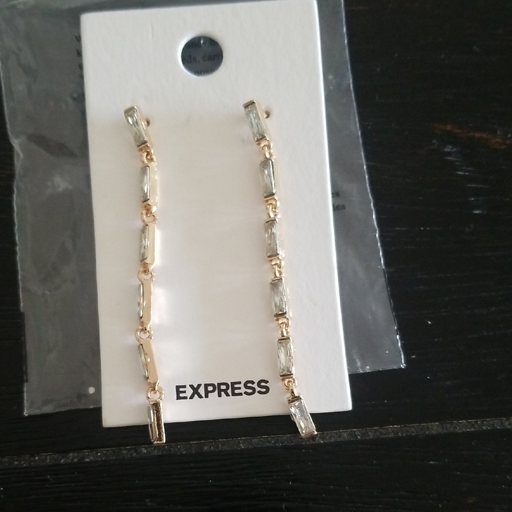 Express Gold and Silver Geometric Earrings